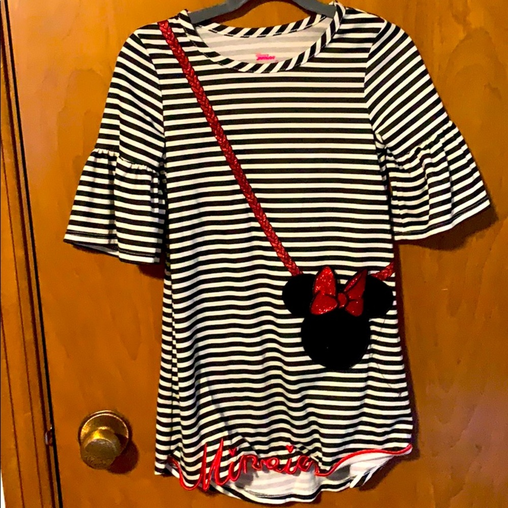 DisneyMinnie Mouse embroidered-bottom dress Sz 5